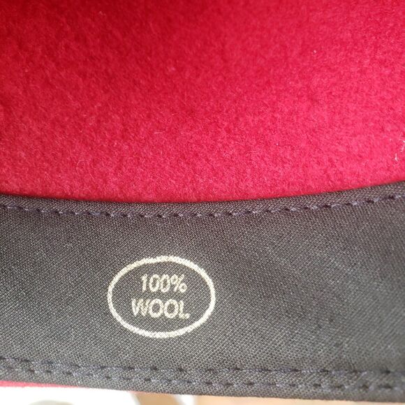 Vintage Little Joe Wool Cowboy Hat Red Made in USA WPL 5923 Size Medium - Picture 10 of 12